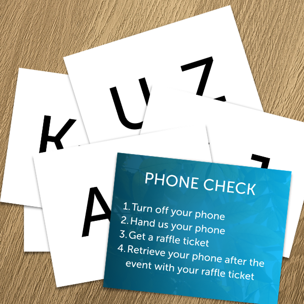 Check-in Alphabet Signs - Printable